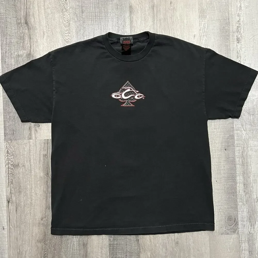 Vintage Orange County Choppers T Shirt Mens XL Biker OCC Black Double Sided Y2K - Picture 2 of 6